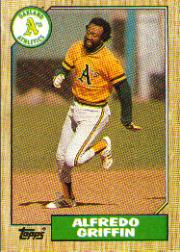 1987 Topps Baseball Cards      111     Alfredo Griffin